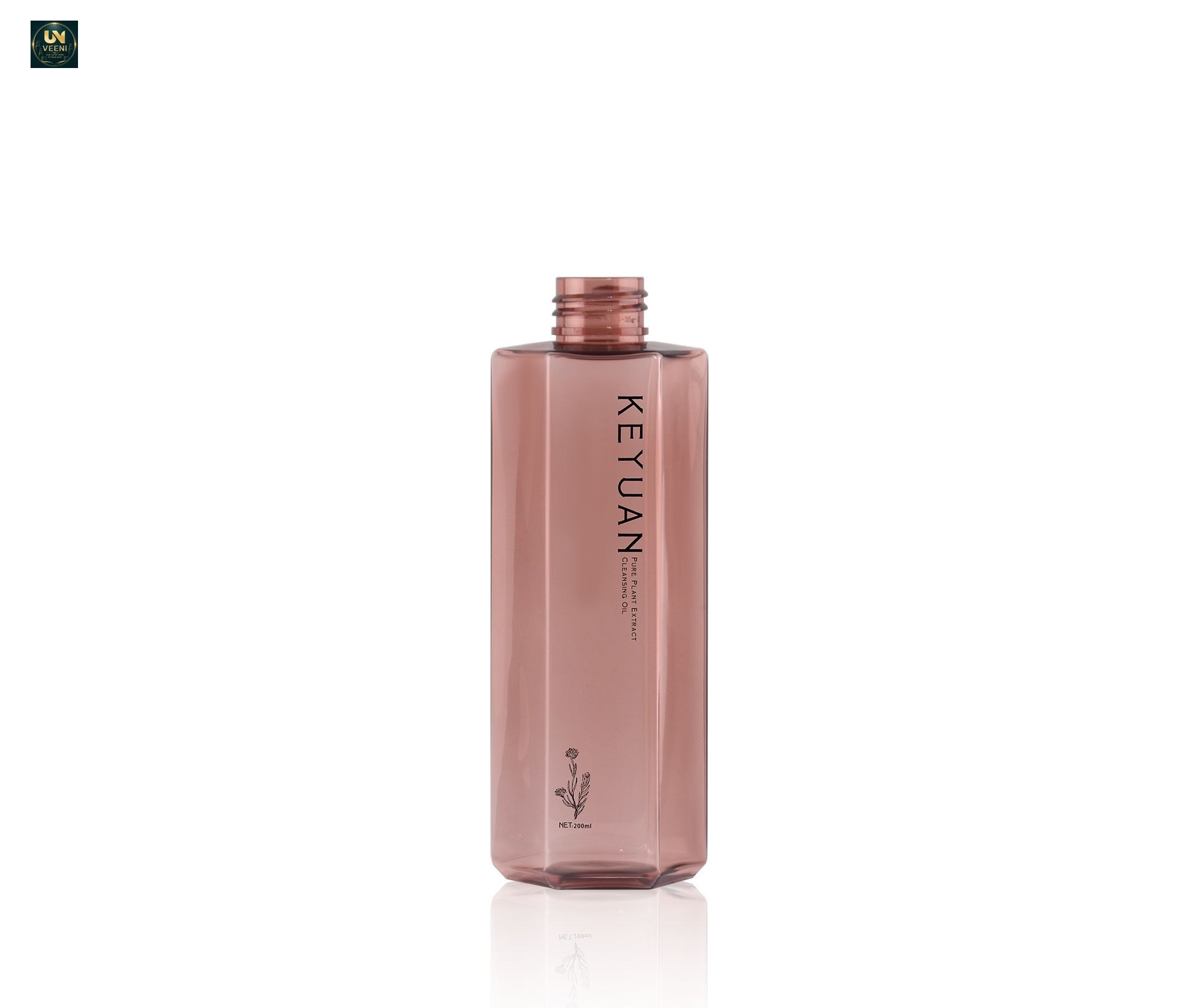 KY239 - Chai Nhựa PET 200ml Đựng Dầu Tẩy Trang/Dầu Tắm Cao Cấp Có Vòi Bơm