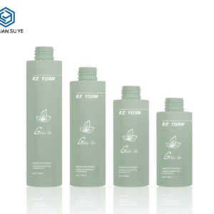 KY242 - Chai Bơm Lotion Nhựa PET Tròn Cao Cấp Màu Xanh Lá