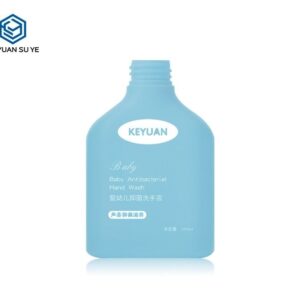 KY244 - Chai nhua HDPE dep phang 250ml dung dich rua & cham soc cho be