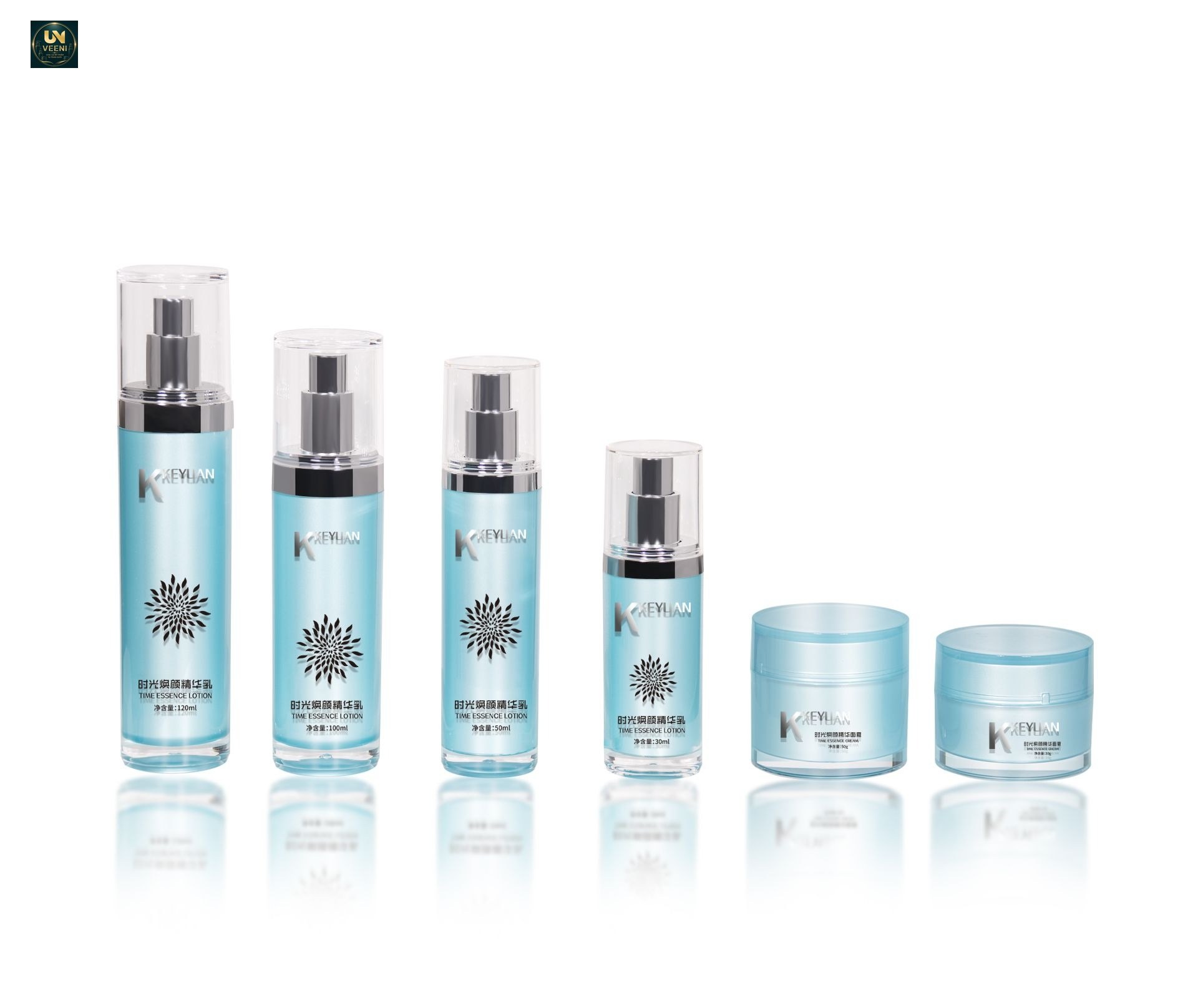 KY246AB - Bộ Hũ Kem & Chai Lotion Pump Acrylic Cao Cấp