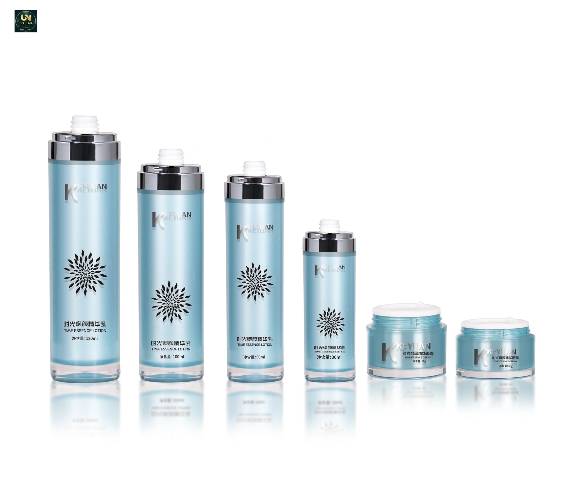 KY246AB - Bộ Hũ Kem & Chai Lotion Pump Acrylic Cao Cấp