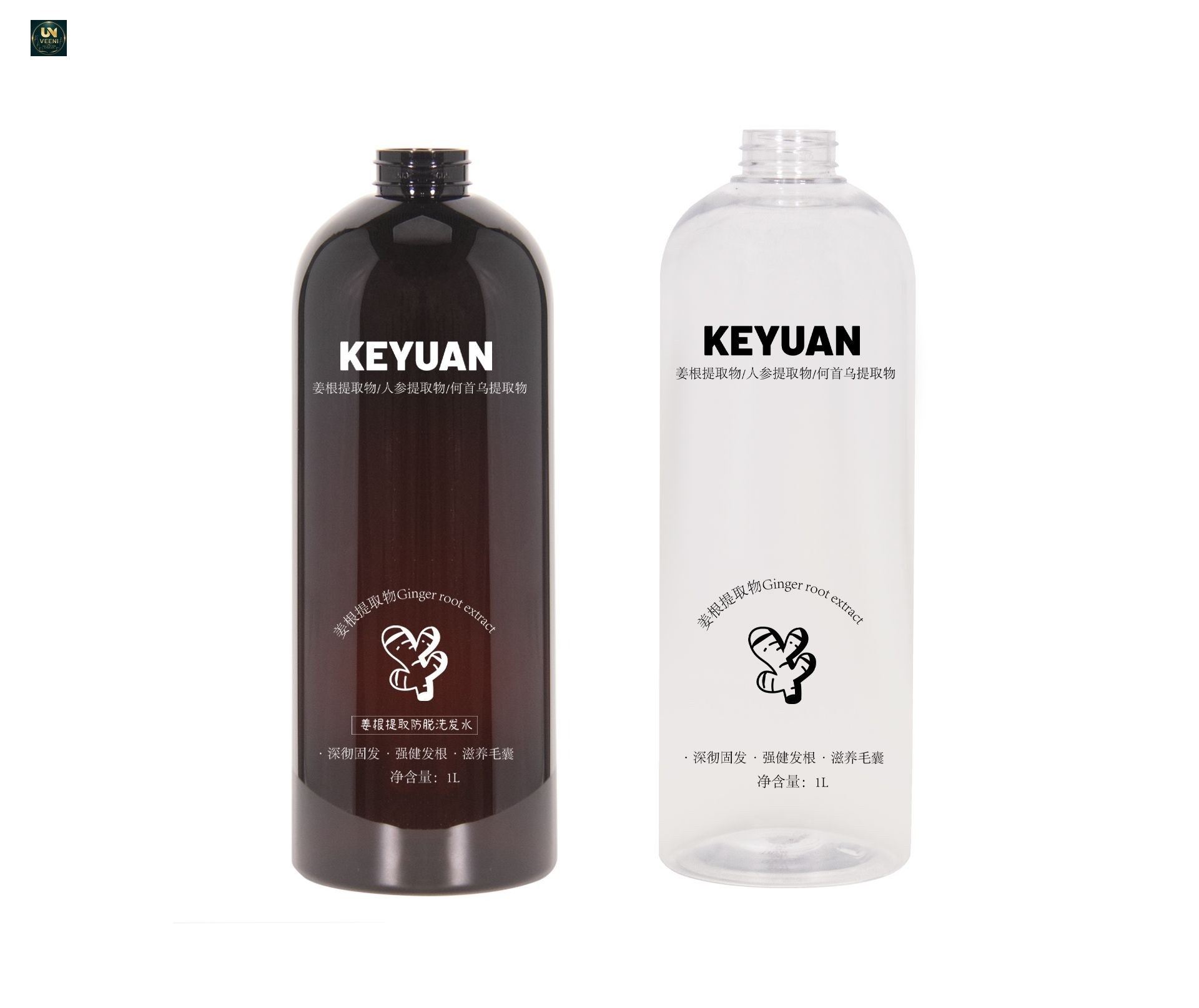 KY252 - Chai nhua PET tron 1L nap bom, dung tich lon