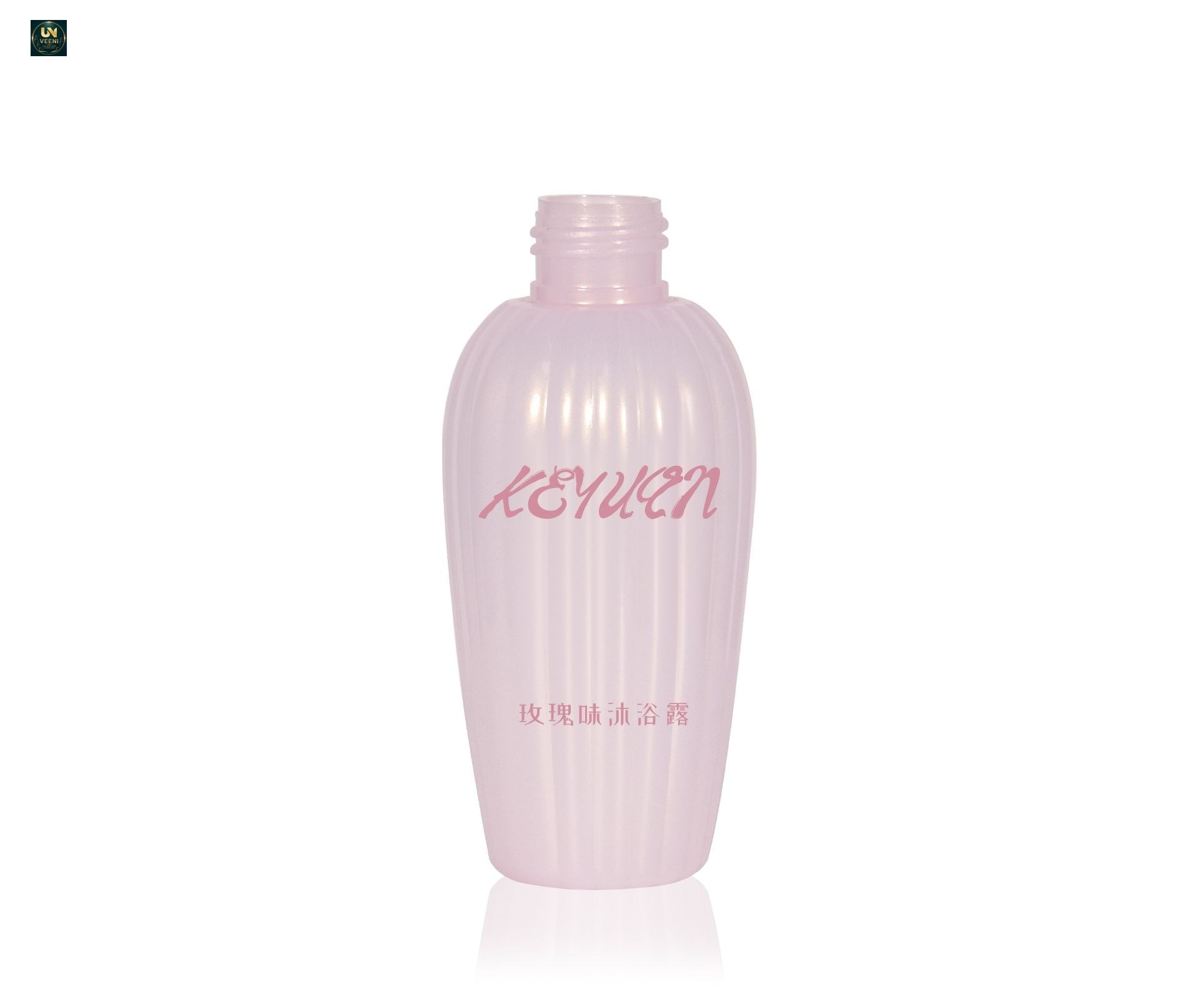 KY254 - Chai nhua PETG dang Boston Round 150ml, voi bom, dung cho dau goi va sua tam