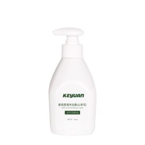 KY255 - Chai Nhựa HDPE 300ml Màu Trắng Có Vòi Bơm Đựng Sữa Tắm