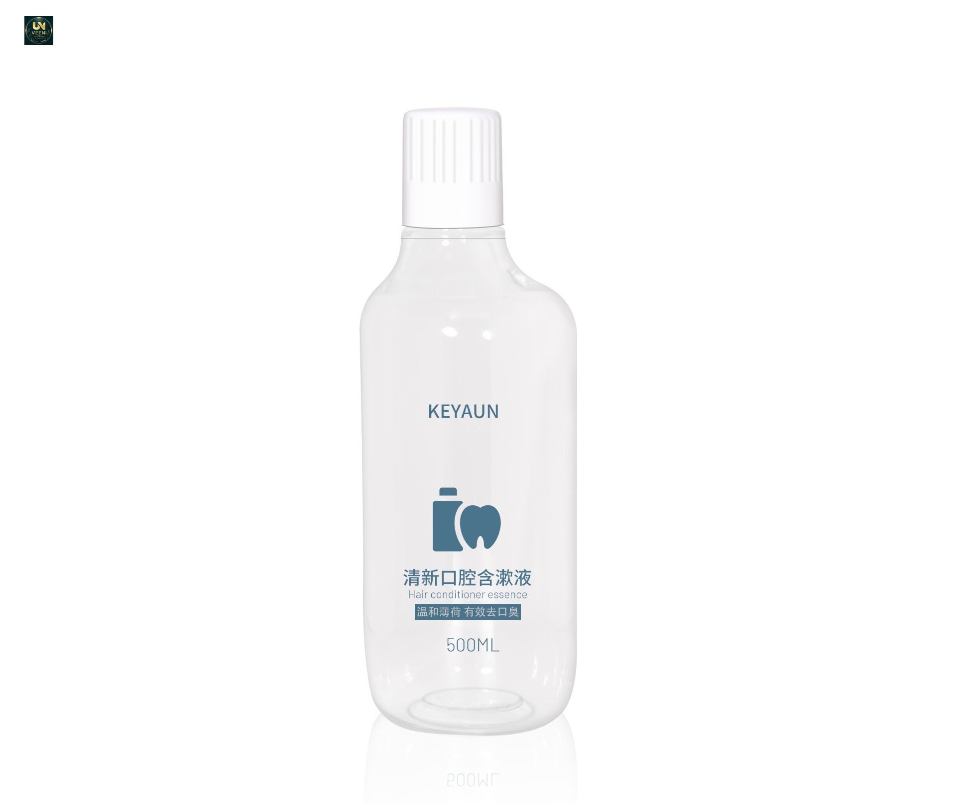 KY260 - Chai nhựa PET 500ml đựng nước súc miệng, dùng cho gia đình và khách sạn