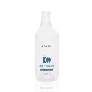 KY260 - Chai nhựa PET 500ml đựng nước súc miệng, dùng cho gia đình và khách sạn