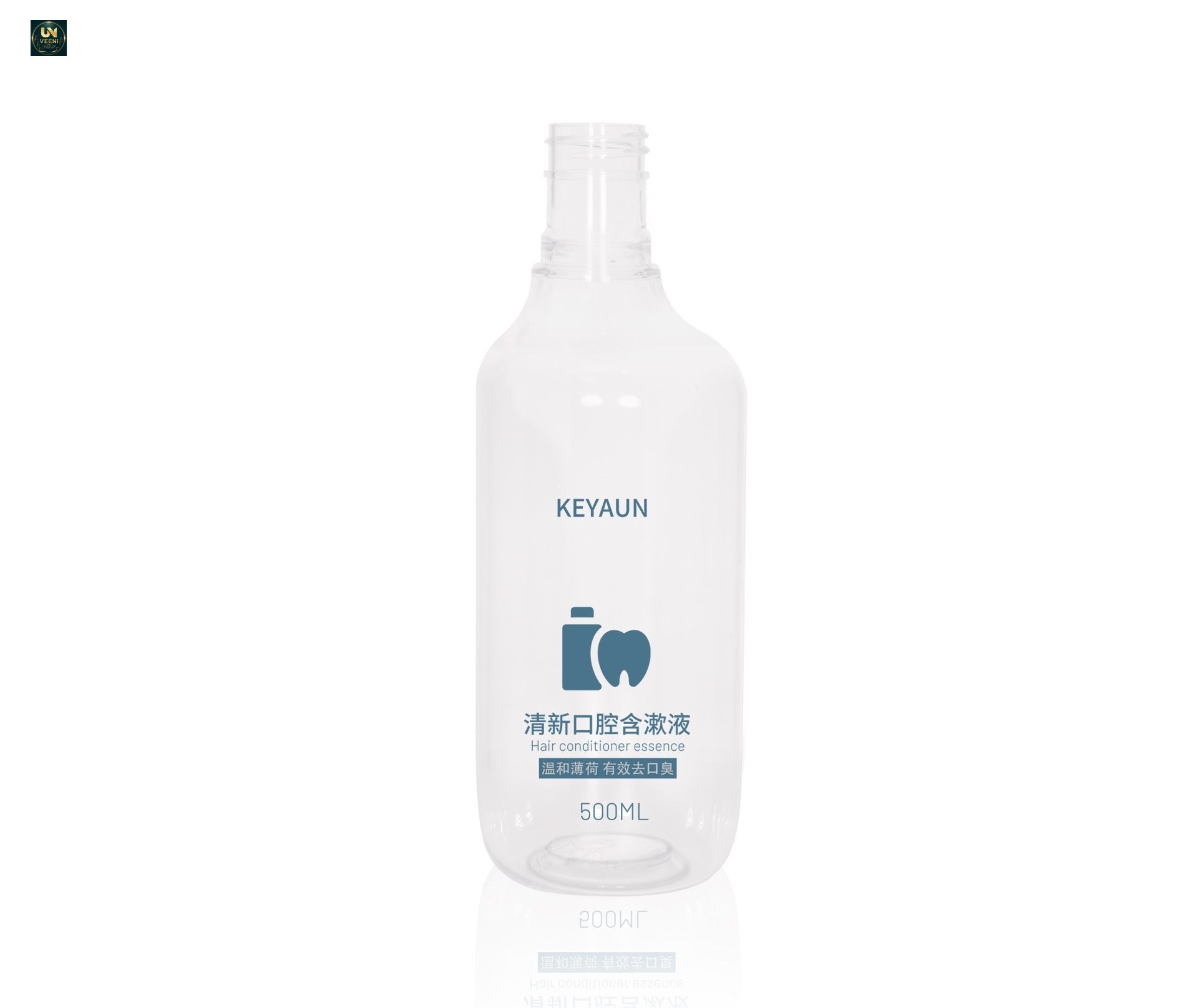 KY260 - Chai nhựa PET 500ml đựng nước súc miệng, dùng cho gia đình và khách sạn