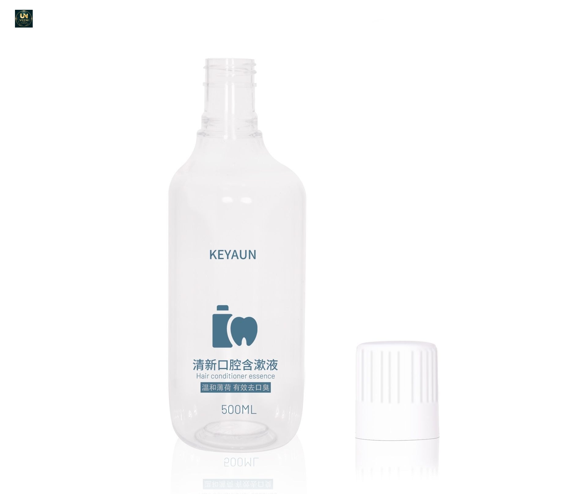 KY260 - Chai nhựa PET 500ml đựng nước súc miệng, dùng cho gia đình và khách sạn