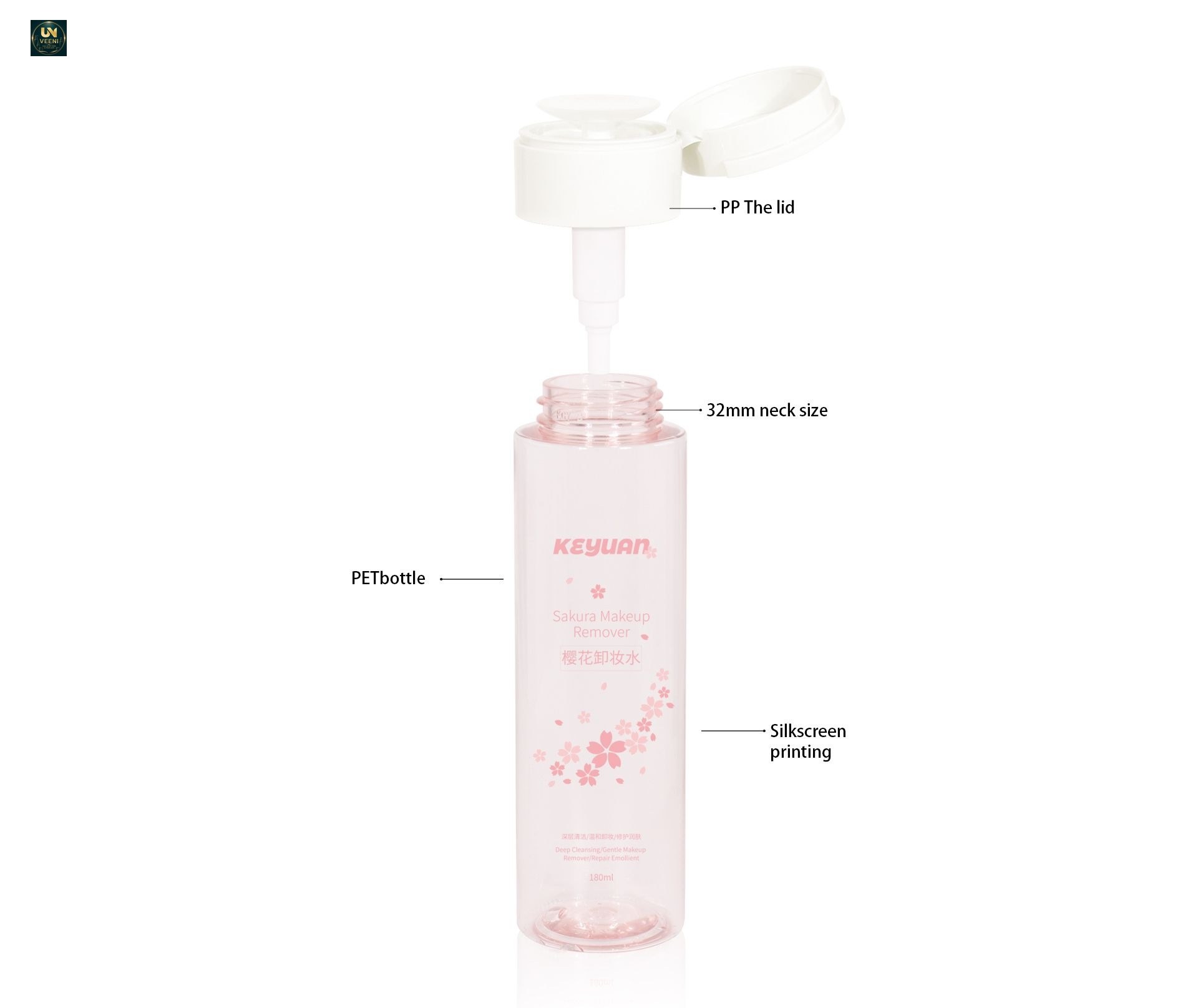 KY269 - Chai Nhựa Bơm Ấn Tẩy Sơn Móng Tay 100ml 120ml