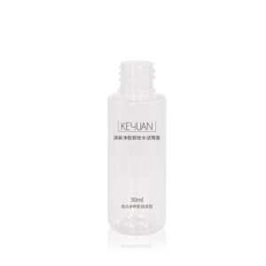 KY270 - Chai Nhựa PET 30ml Trong Suốt Đựng Nước Tẩy Trang, Nắp Vặn Màu Đen