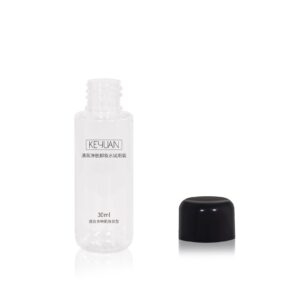 KY270 - Chai Nhựa PET 30ml Trong Suốt Đựng Nước Tẩy Trang, Nắp Vặn Màu Đen