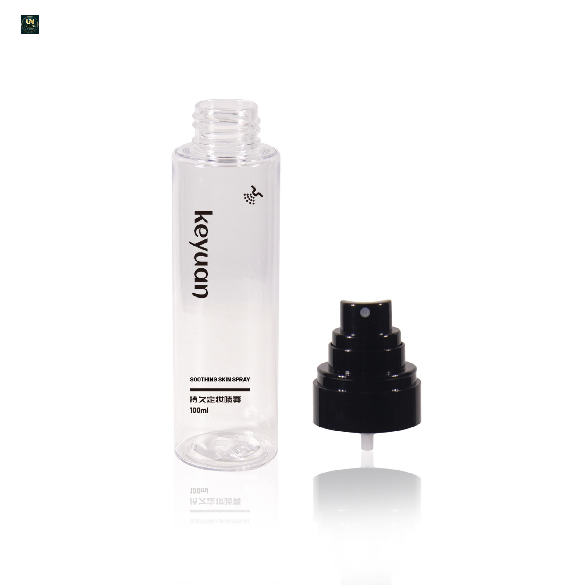 KY271 - Chai Xịt Sương Mịn Nhựa PET Trong Suốt 100ml Đựng Mỹ Phẩm, Toner