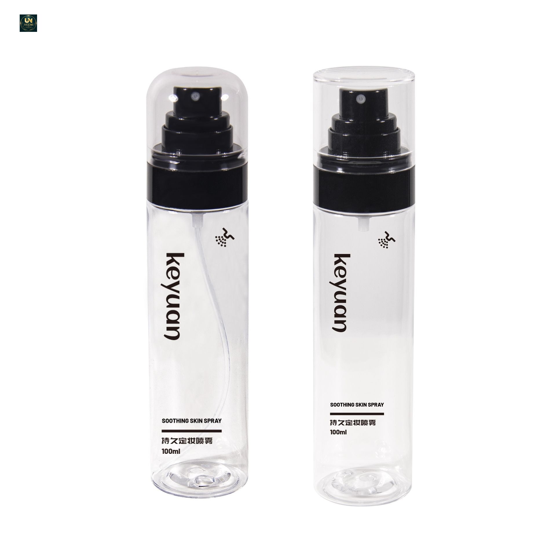 KY271 - Chai Xịt Sương Mịn Nhựa PET Trong Suốt 100ml Đựng Mỹ Phẩm, Toner