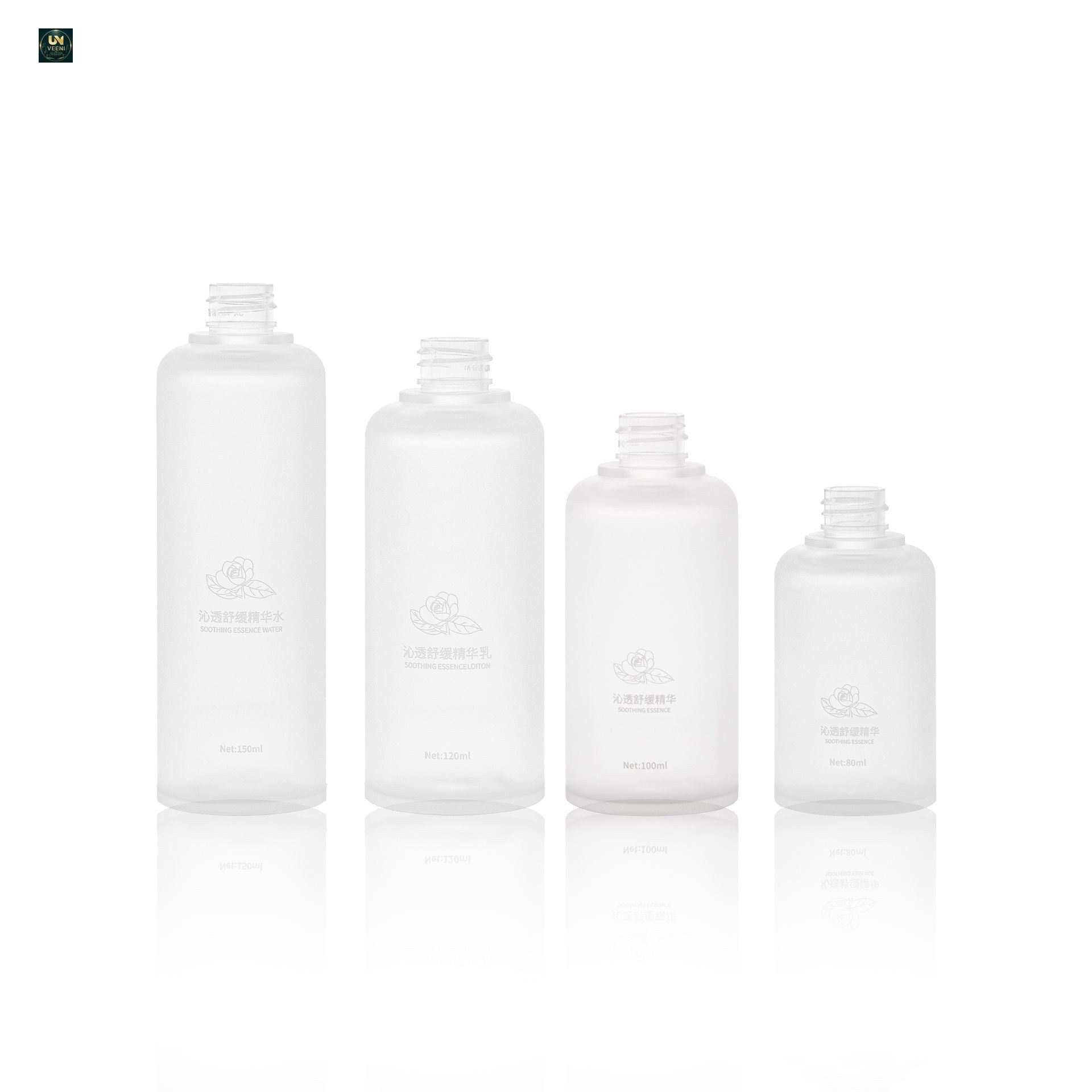 KY284 - Chai Bơm Nhựa PET Nhám 80ml 100ml Đựng Tinh Chất, Serum, Toner