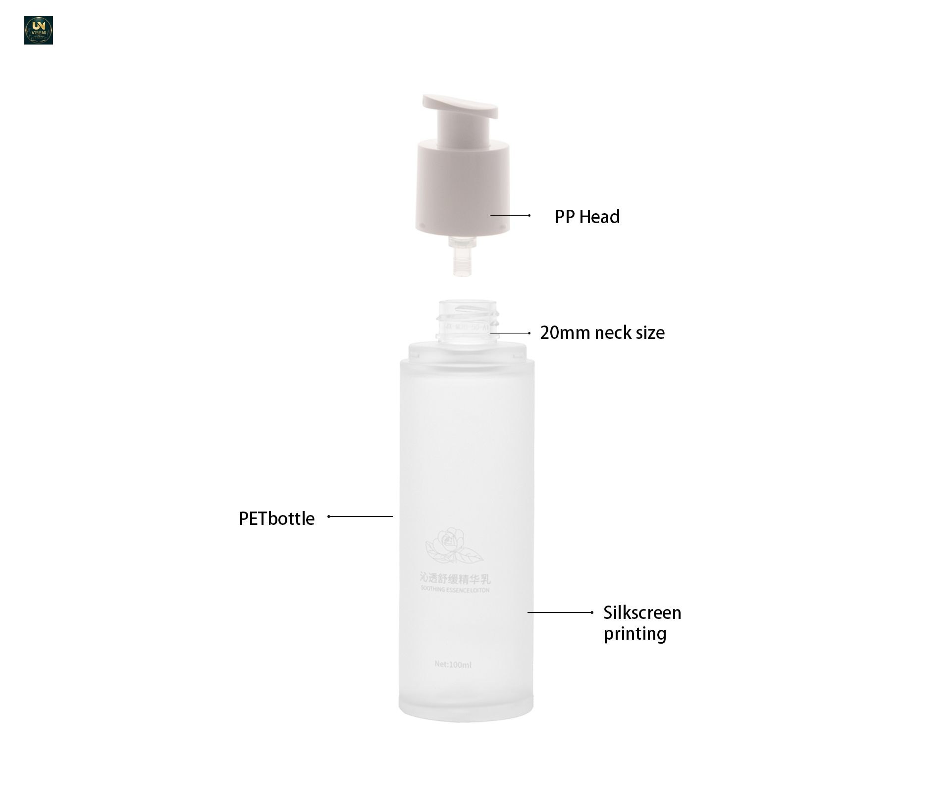 KY285 - Chai Nhựa PET Dưỡng Da Cao Cấp 60ml 80ml 100ml 120ml