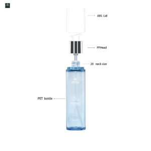 KY291 - Chai xịt sương mịn nhựa PET 60-120ml đóng gói toner, serum dưỡng da