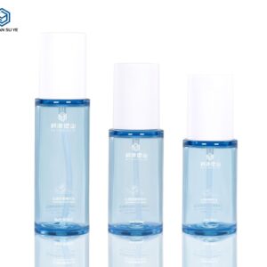 KY292 - Chai Xit Toner Nhựa PET Tròn 50ml/60ml/80ml Kèm Pump và Nắp Đậy