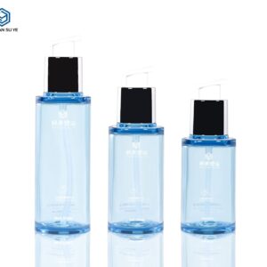 KY292 - Chai Xit Toner Nhựa PET Tròn 50ml/60ml/80ml Kèm Pump và Nắp Đậy
