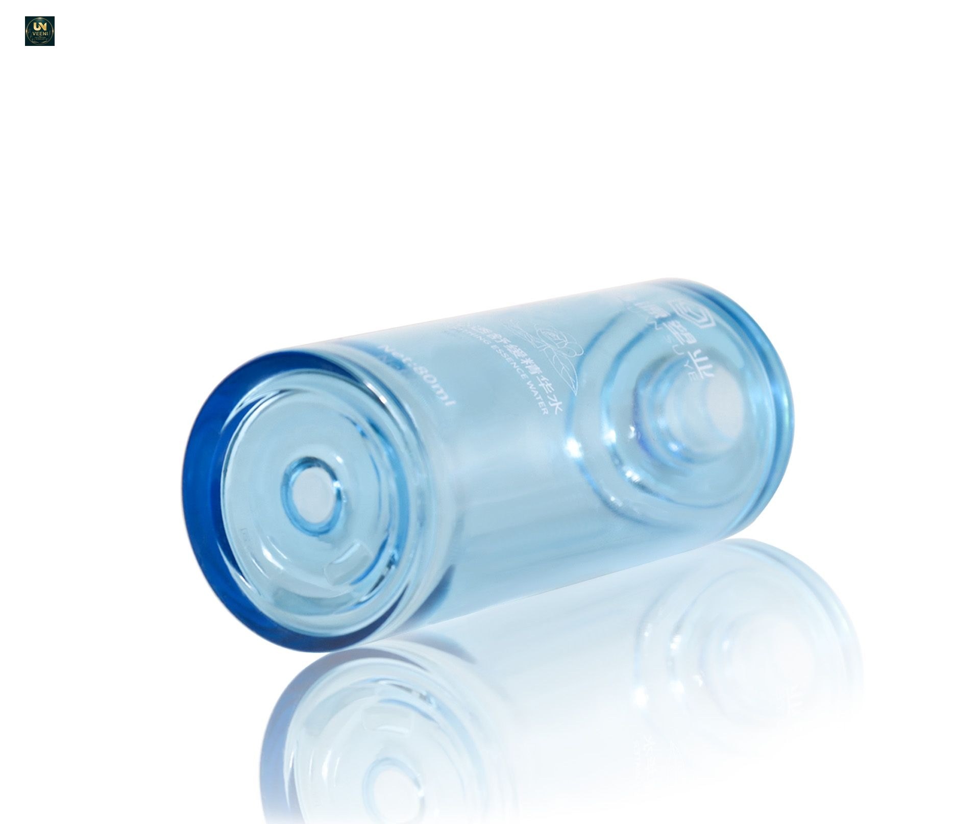 KY292 - Chai Xit Toner Nhựa PET Tròn 50ml/60ml/80ml Kèm Pump và Nắp Đậy