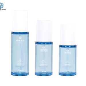 KY292 - Chai Xit Toner Nhựa PET Tròn 50ml/60ml/80ml Kèm Pump và Nắp Đậy