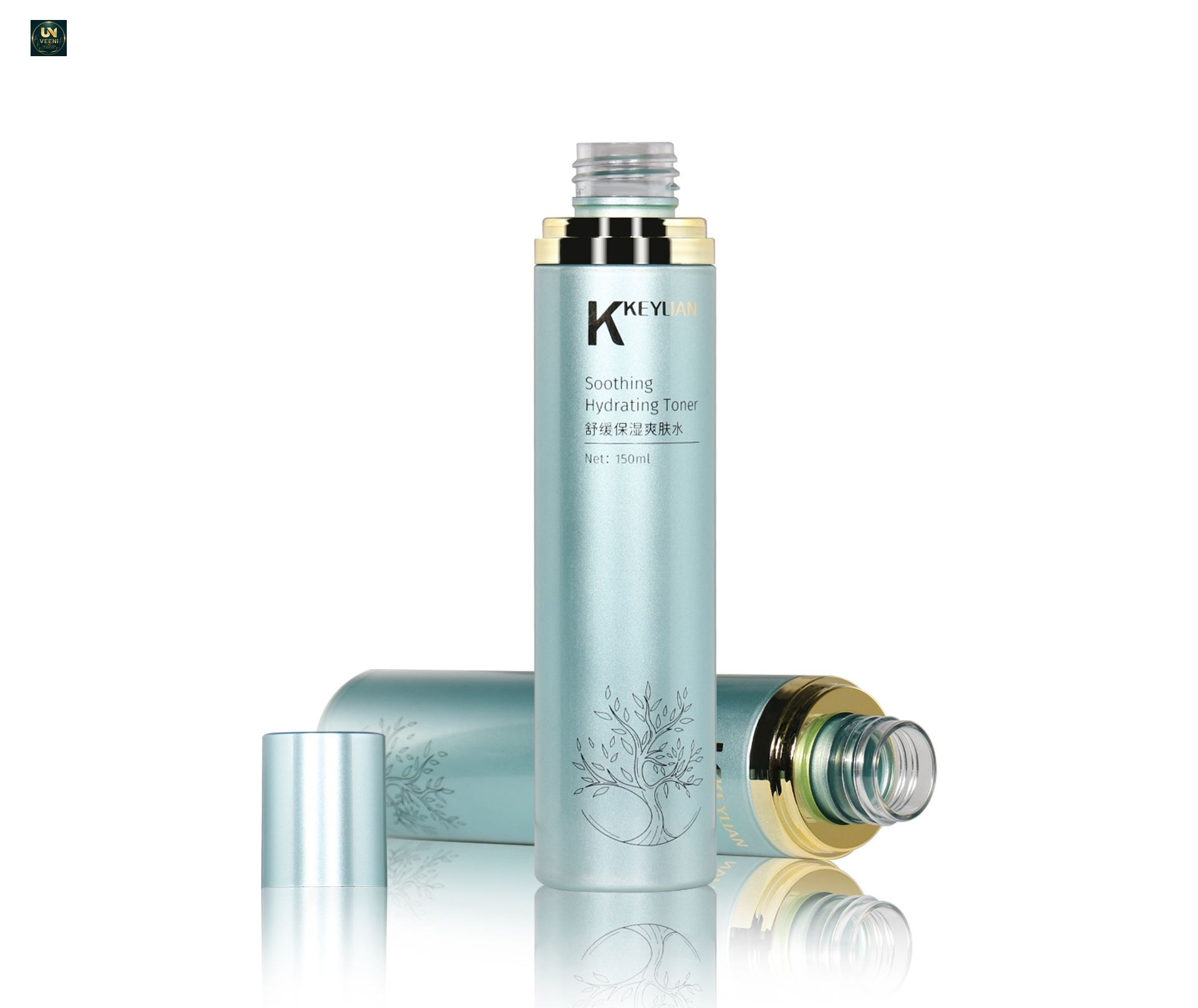 KY294 - Bộ chai lọ mỹ phẩm PET cho toner dưỡng ẩm và kem dưỡng da