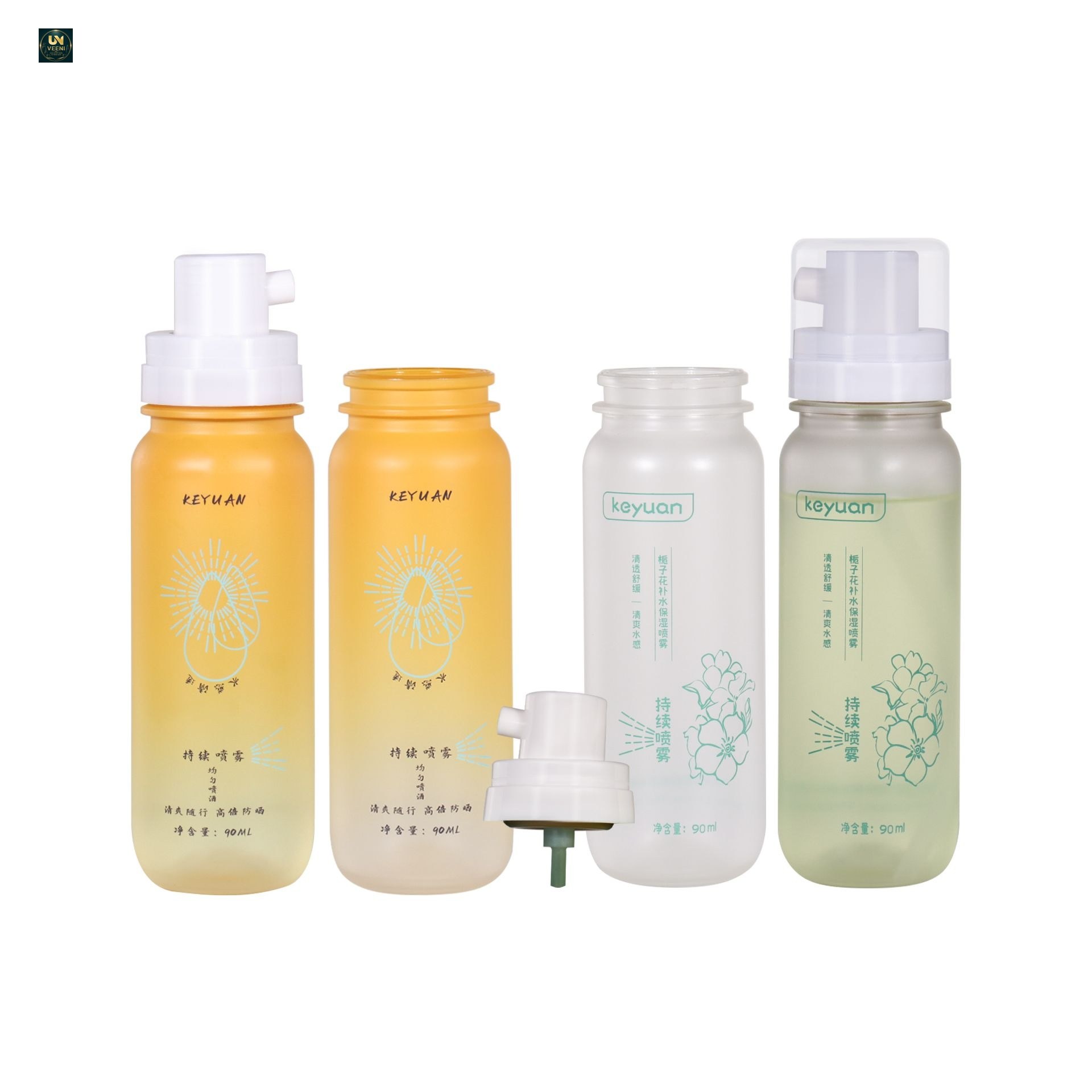 KY296-1 - Chai Xịt Dưỡng Da Mini 90ml, Vòi Xịt Sương Mịn Liên Tục