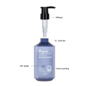 KY297 - Bộ Chai Nhựa PET Bơm Dầu Tẩy Trang Cao Cấp Cho Chăm Sóc Da Mặt