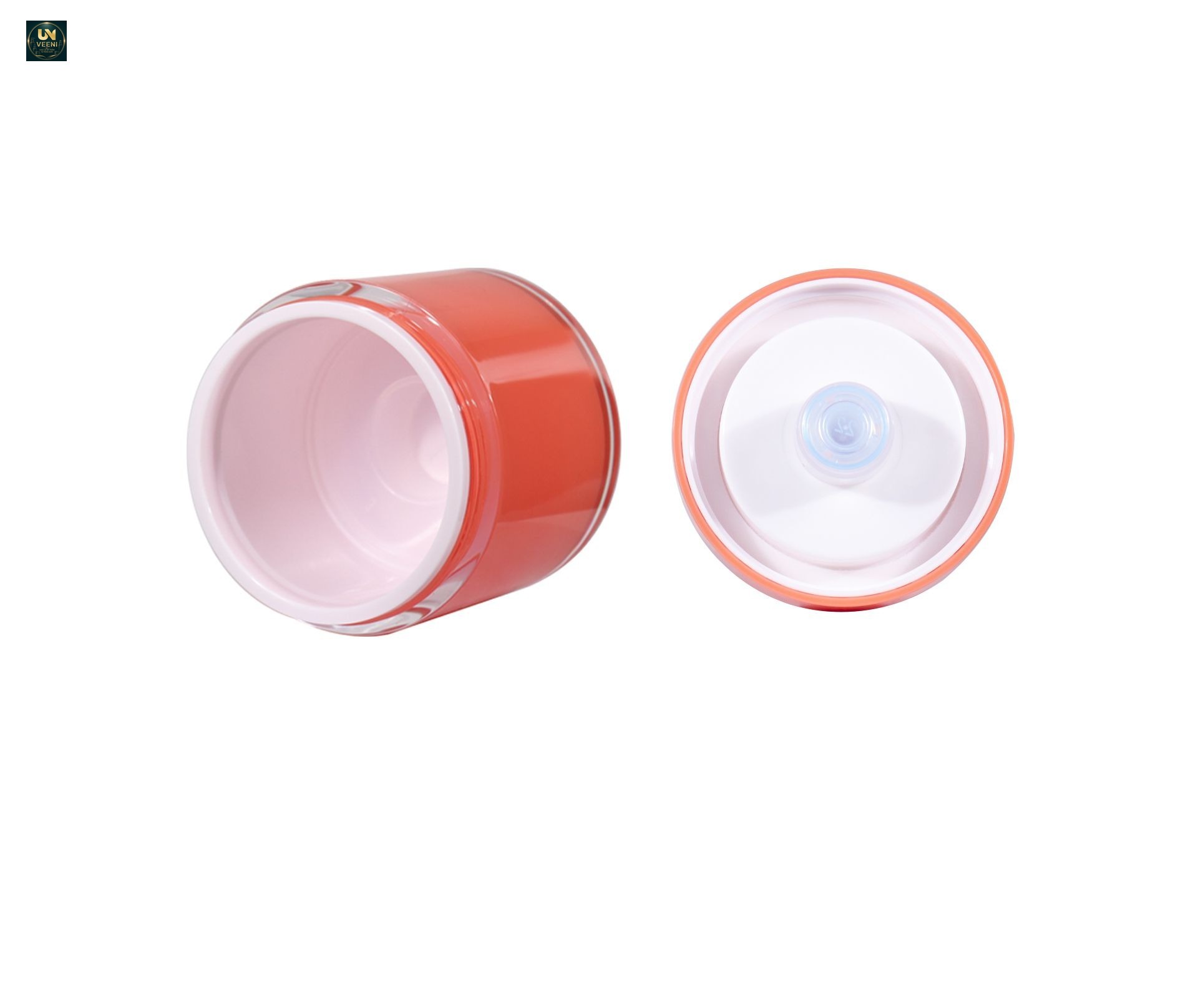 KY298 - Bộ hũ kem 2 lớp PET 15g/30g/50g/100g, dùng cho kem dưỡng ẩm da