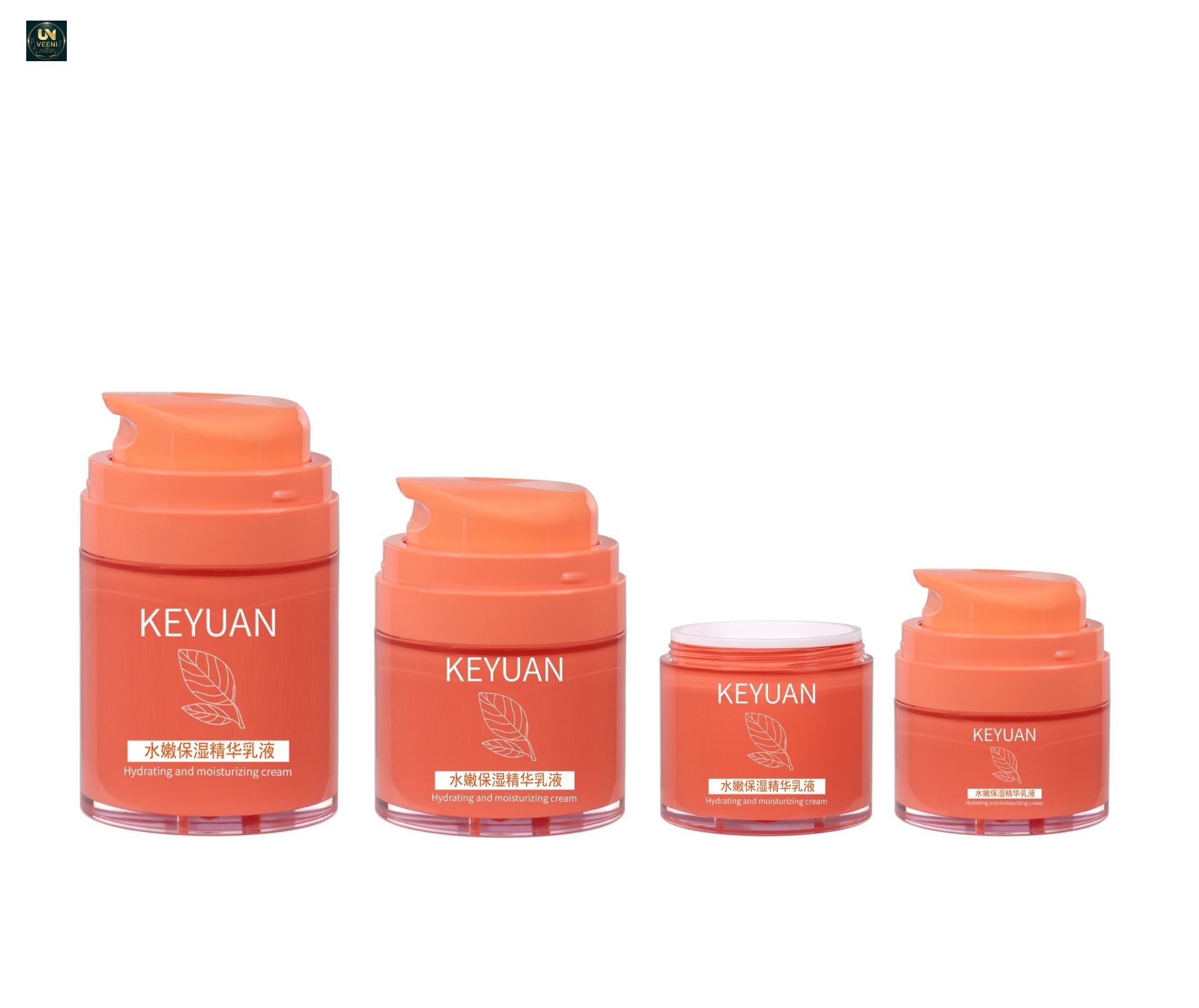 KY298 - Bộ hũ kem Airless chân không cao cấp 15g/30g/50g/100g, dùng cho kem dưỡng ẩm