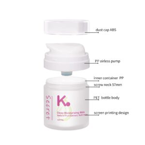 KY298 - Bộ hũ kem Airless chân không cao cấp 15g/30g/50g/100g, dùng cho kem dưỡng ẩm