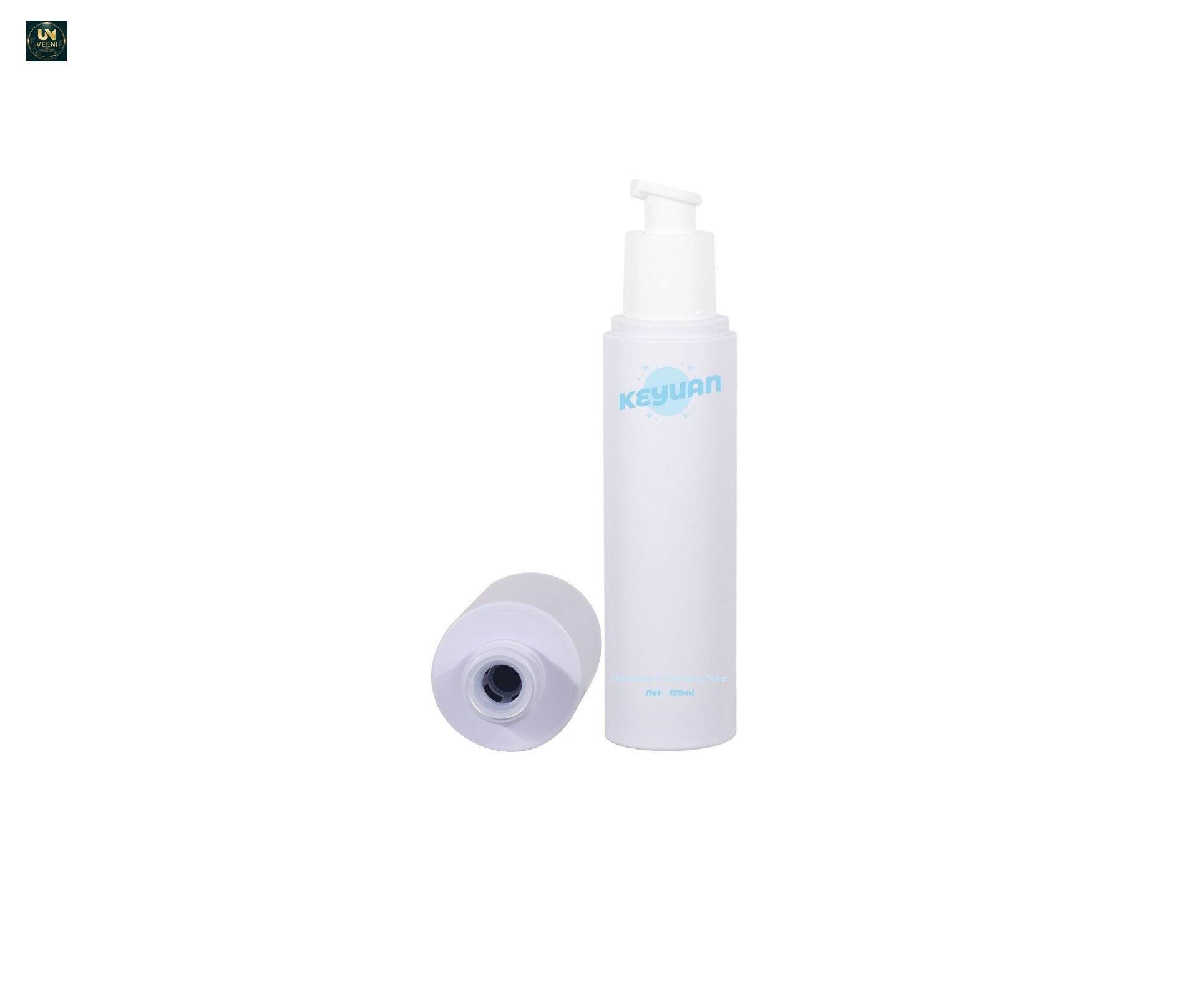 KY299 - Bộ bao bì dưỡng da PETG trọn bộ, nhiều dung tích cho toner, tinh chất, kem dưỡng