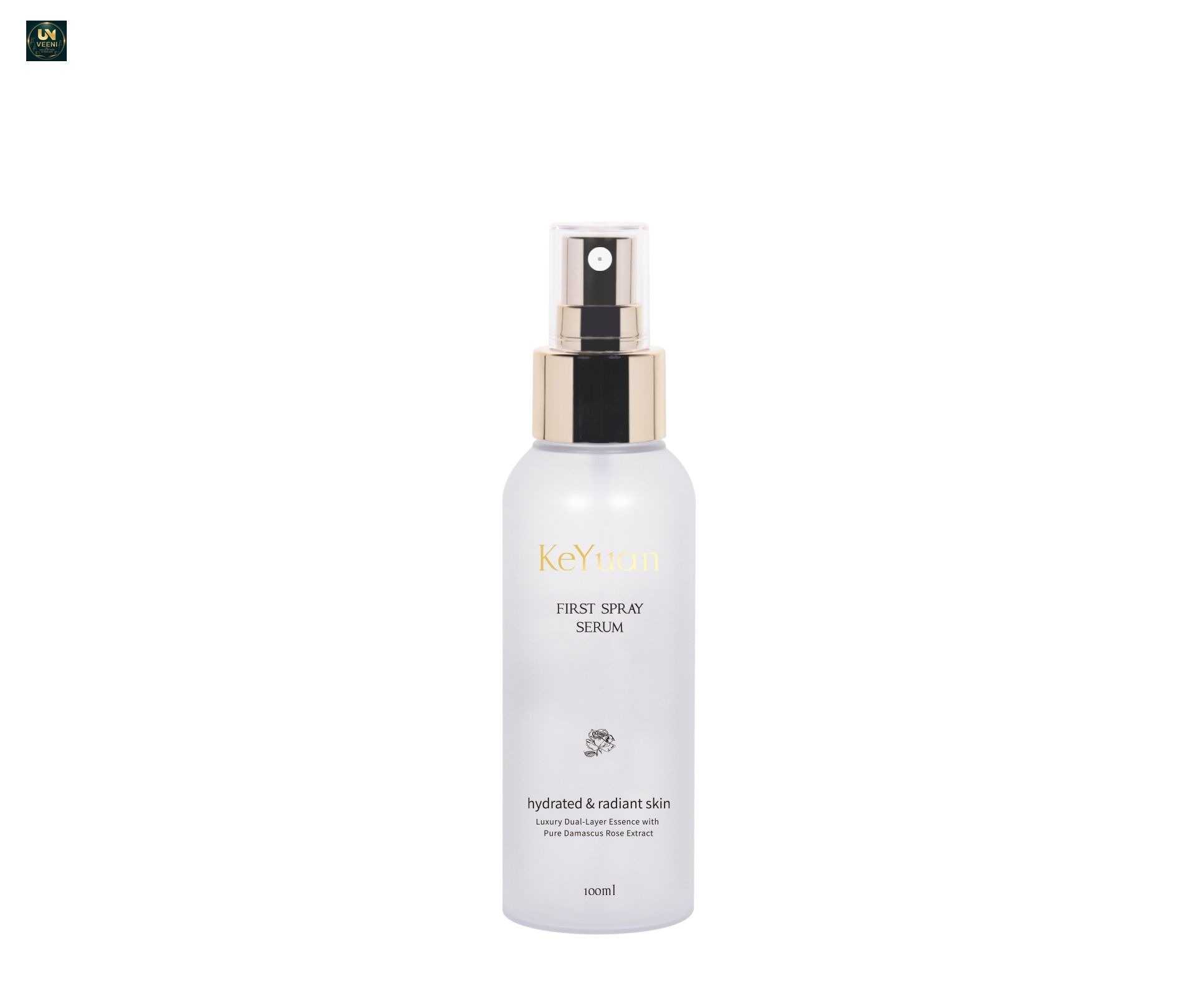 KY300 - Chai xịt PET trong suốt cao cấp 100ml, dùng cho serum dưỡng ẩm da mặt