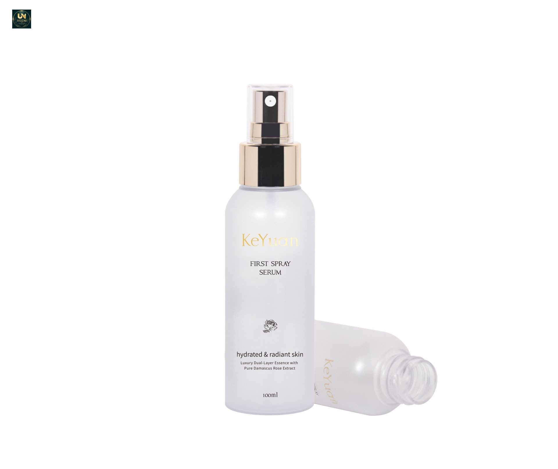 KY300 - Chai xịt PET trong suốt cao cấp 100ml, dùng cho serum dưỡng ẩm da mặt