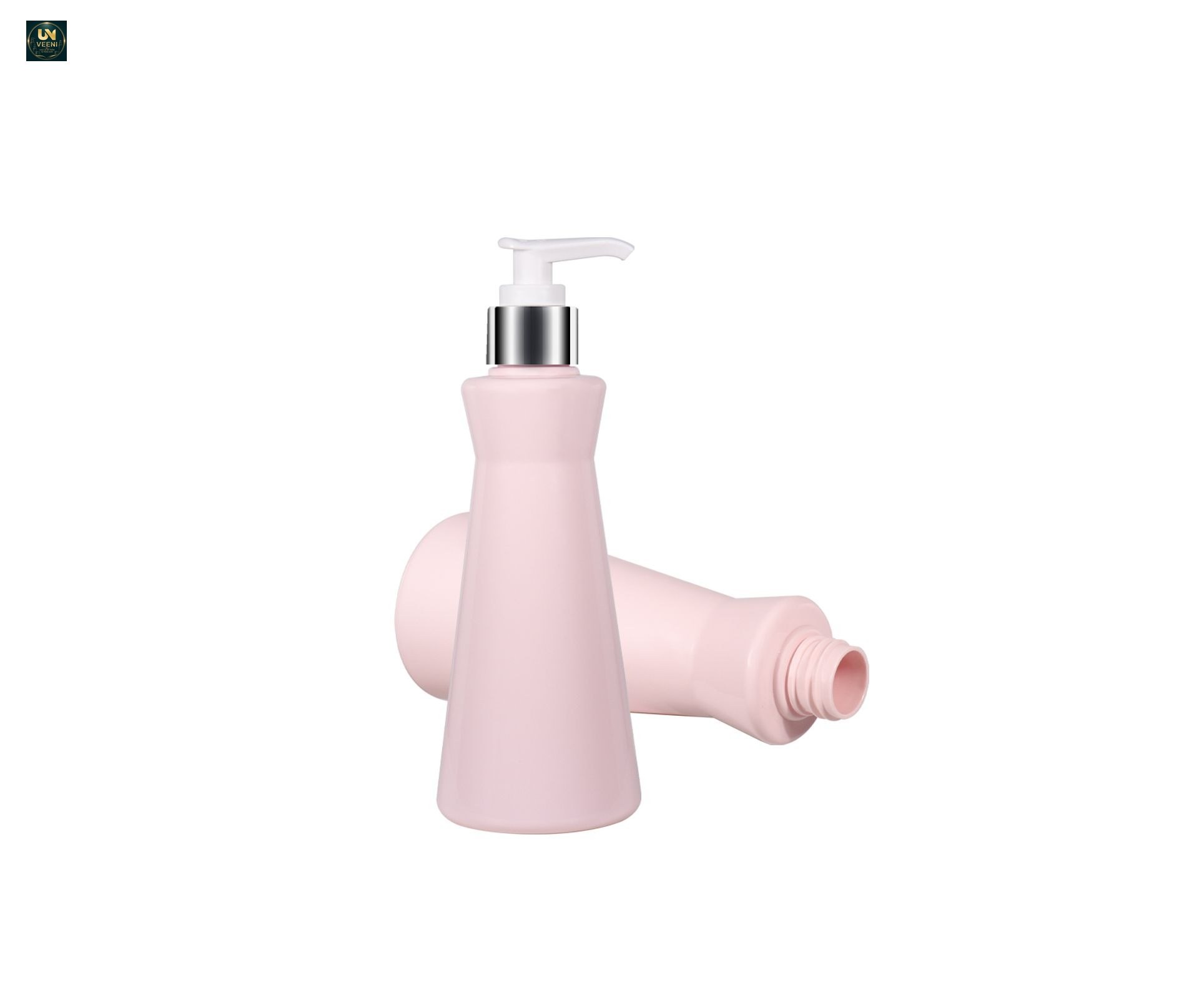 KY303 - Chai bơm nhựa PET dáng cong dùng cho dầu gội, sữa tắm