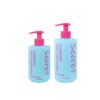 KY304 - Chai Bơm Ấn Nhựa PE Nhám 350ml/440ml Cho Dầu Gội, Dầu Xả Salon