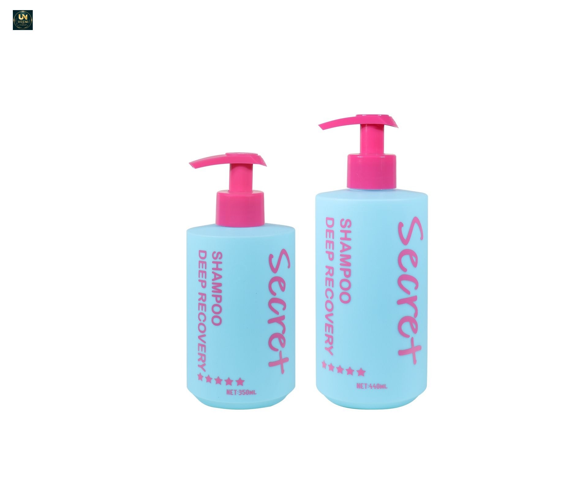 KY304 - Chai Bơm Ấn Nhựa PE Nhám 350ml/440ml Cho Dầu Gội, Dầu Xả Salon