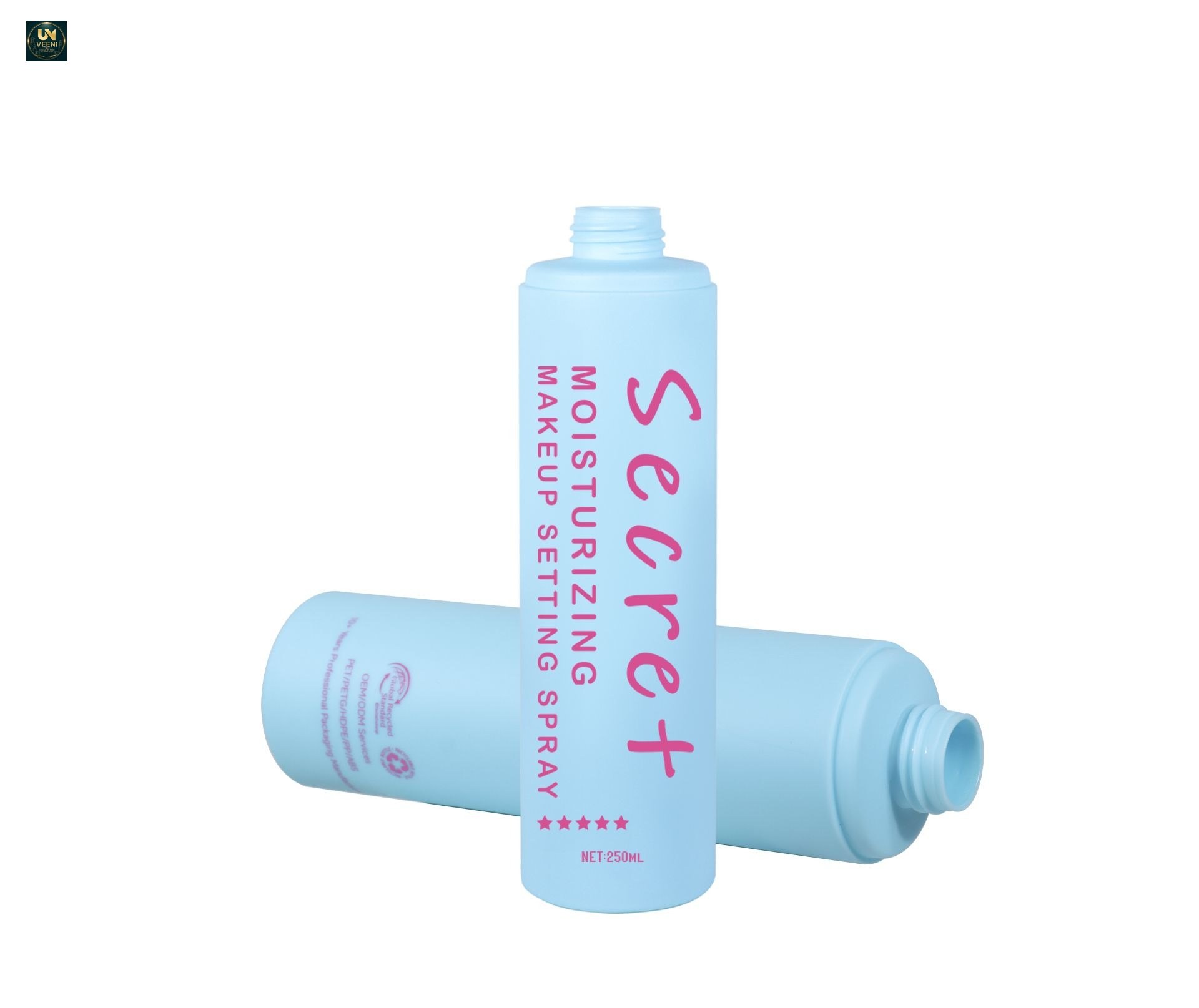 KY304 - Bo chai nhua PE mo dang tru dung dau goi & dau xa 250ml/300ml