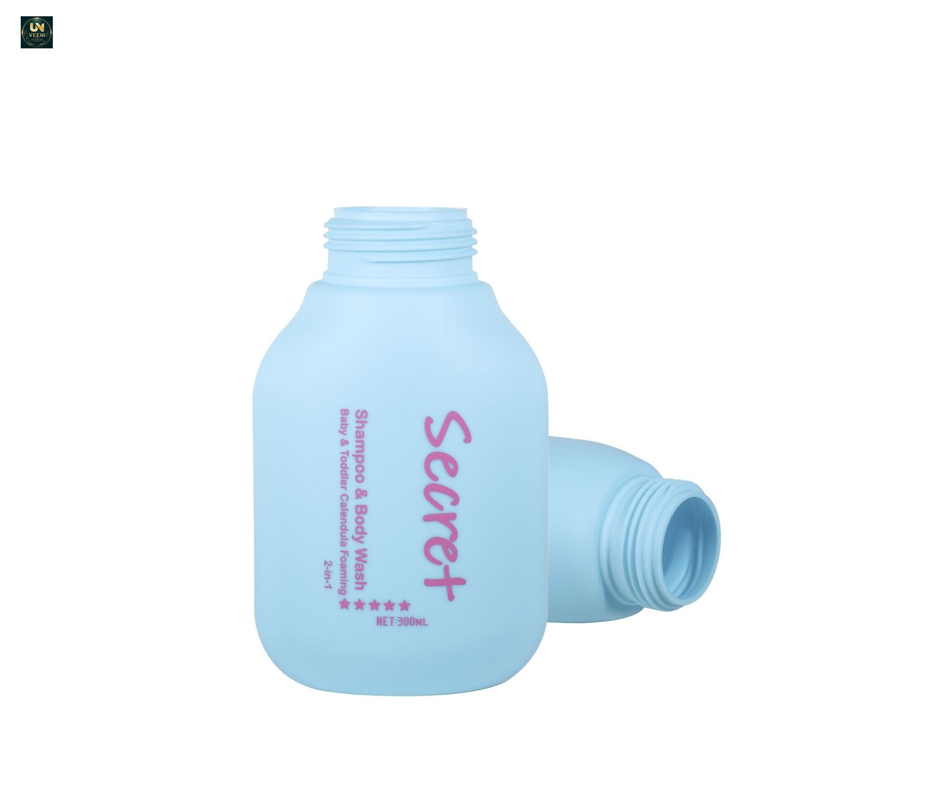 KY304 - Bộ chai bơm tạo bọt PE cho dầu gội, sữa tắm & mousse làm sạch cho bé