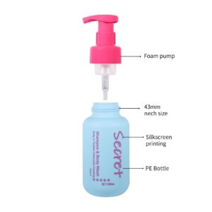 KY304 - Bộ chai bơm tạo bọt PE cho dầu gội, sữa tắm & mousse làm sạch cho bé