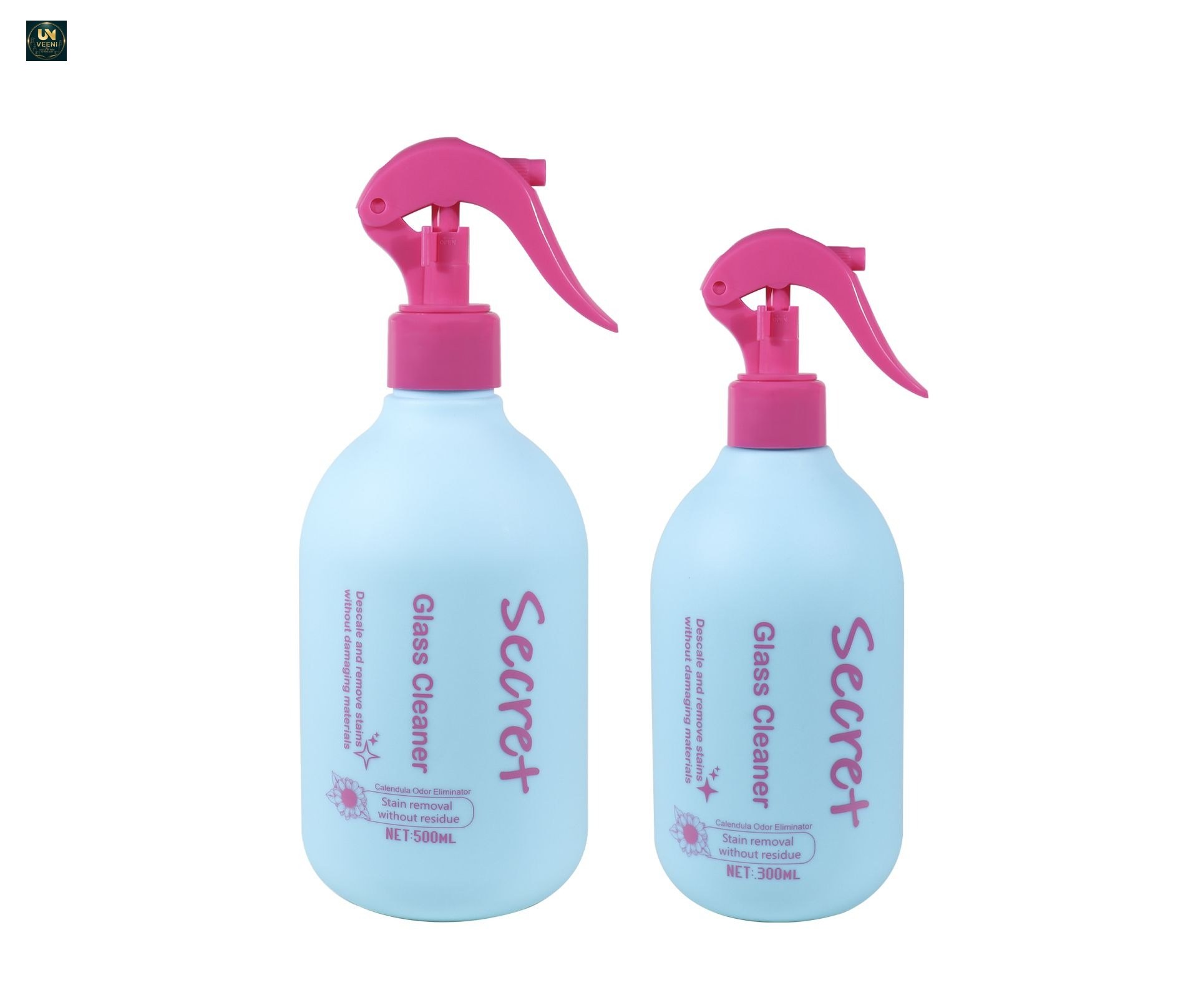 KY304 - Bộ Chai Xịt Cò Bóp Nhựa PE Cổ Tròn 300ml & 500ml Đa Năng Gia Dụng, Thú Cưng & Mỹ Phẩm
