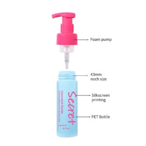KY304 - Bộ chai bơm tạo bọt PET đạt chuẩn thực phẩm, dùng cho mousse rửa mặt, nhiều size