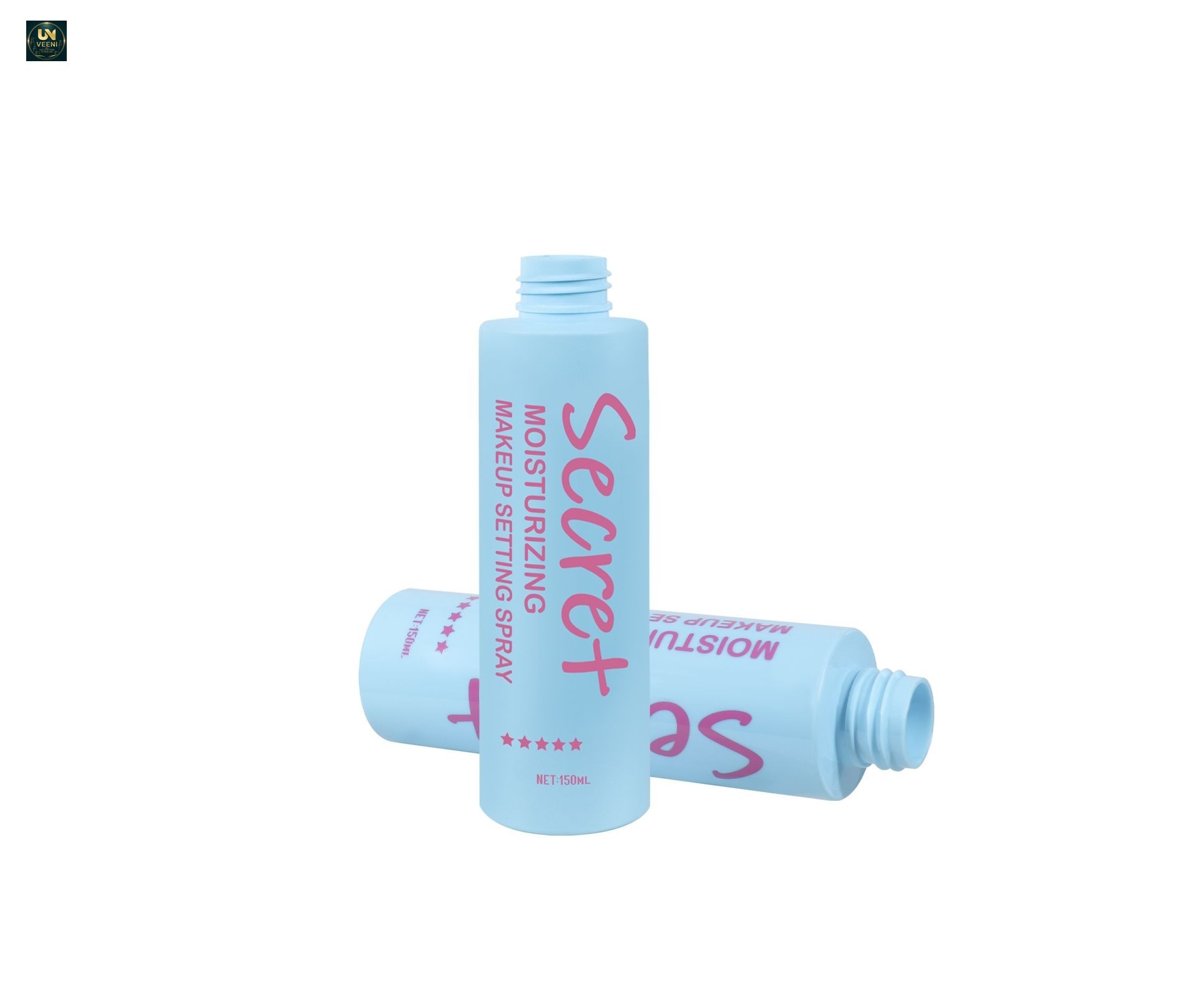 KY304 - Bộ chai xịt phun sương mịn PET mờ 80/100/120/150ml, dùng cho xịt khoáng cố định trang điểm