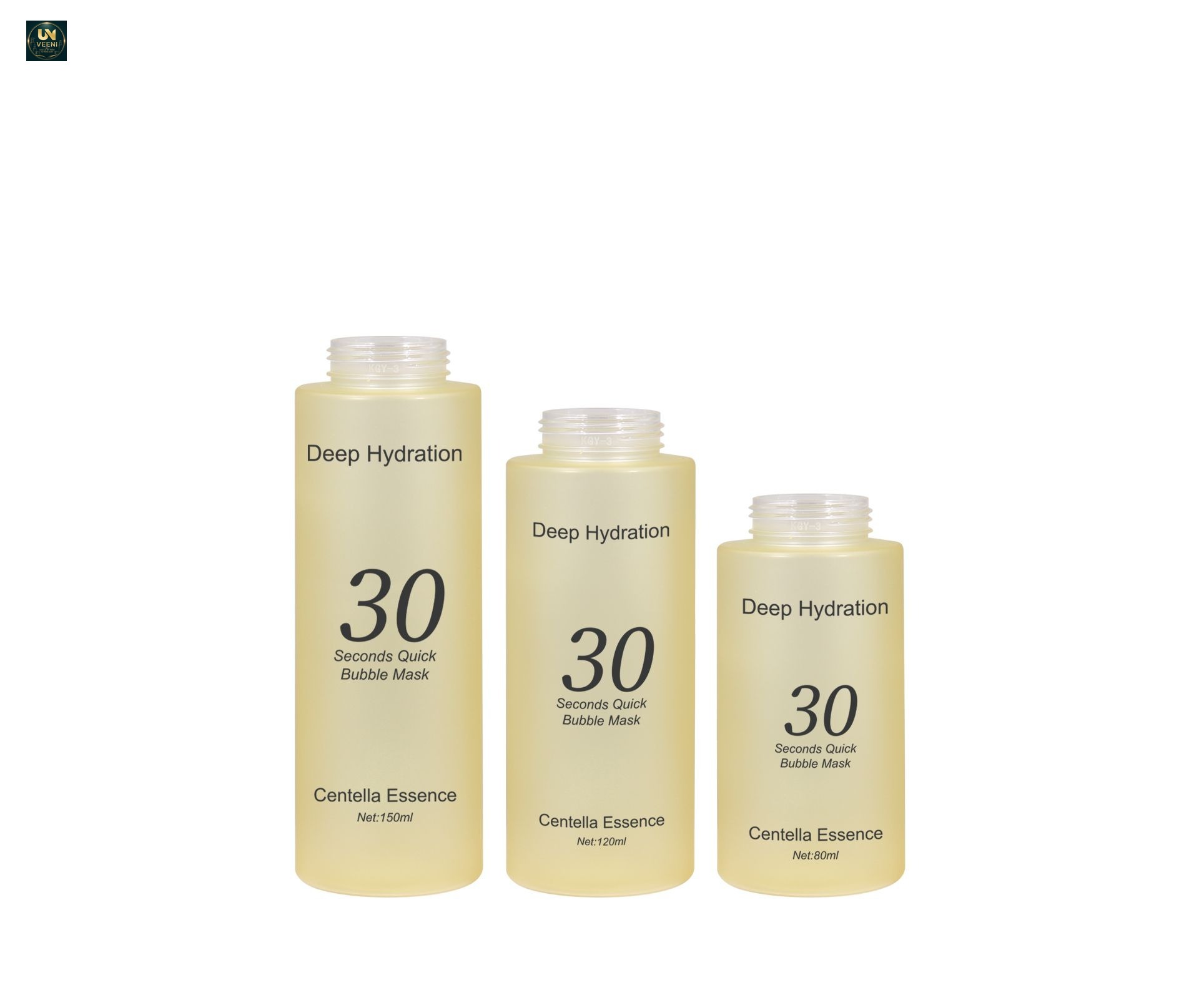 KY305 - Bộ chai bơm tạo bọt PET nhám mờ 80ml/120ml/150ml, dùng cho mặt nạ bọt