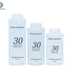 KY305 - Bộ chai bơm tạo bọt PET trong suốt cao cấp 80ml/120ml/150ml, cho mặt nạ bọt & tinh chất