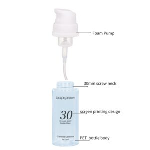 KY305 - Bộ chai bơm tạo bọt PET trong suốt cao cấp 80ml/120ml/150ml, cho mặt nạ bọt & tinh chất