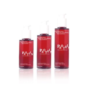 KY306 - Bộ bao bì dưỡng da PET trong đỏ, nhiều dung tích cho serum và kem