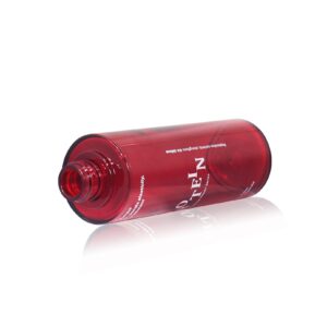KY306 - Bộ bao bì dưỡng da PET trong đỏ, nhiều dung tích cho serum và kem