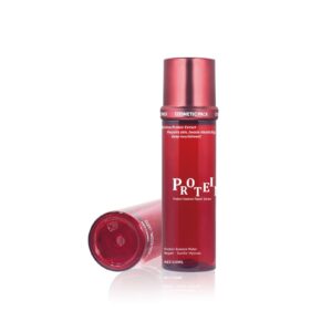 KY306 - Bộ bao bì dưỡng da PET trong đỏ, nhiều dung tích cho serum và kem