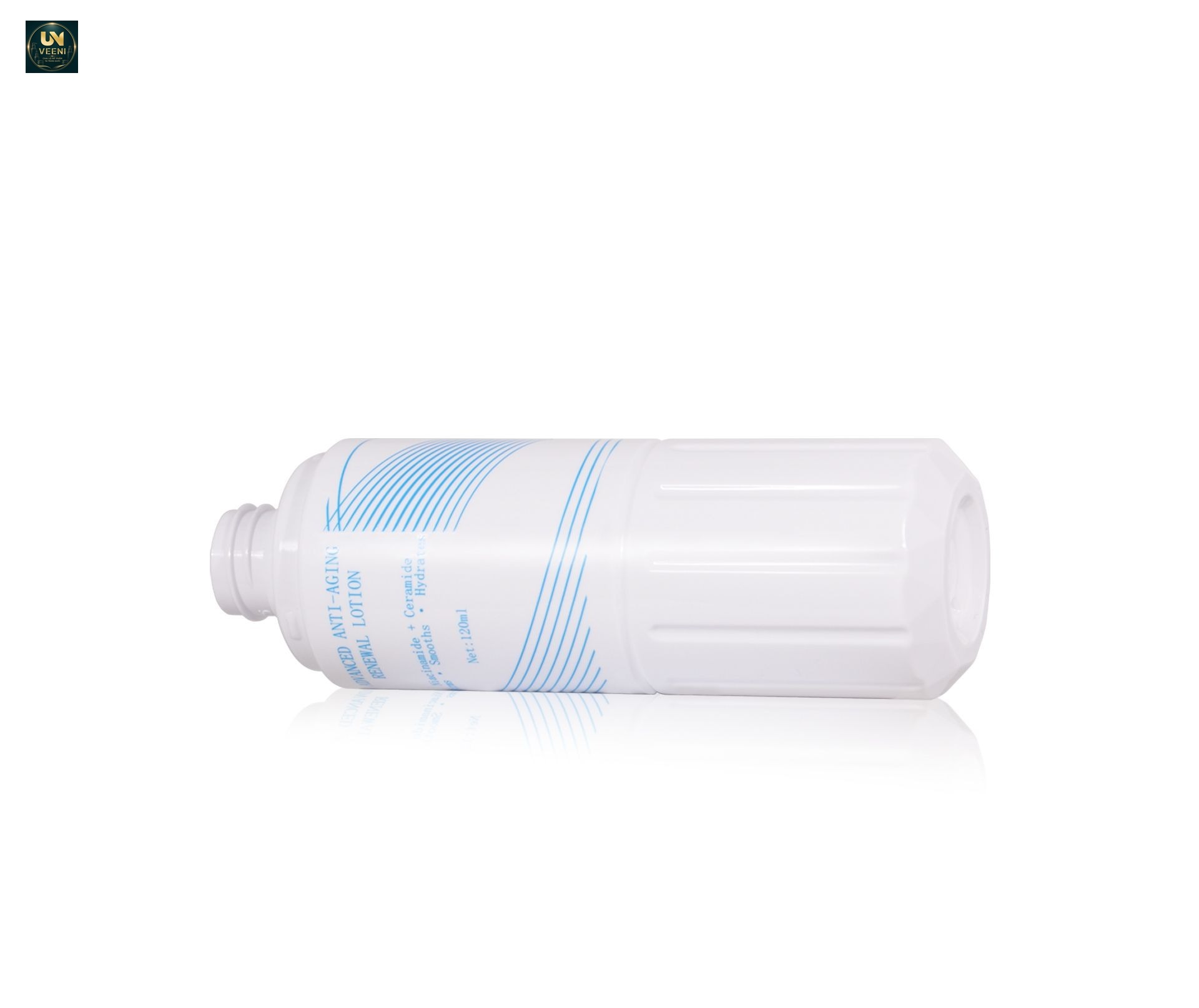 KY307 - Bộ chai lotion PET nắp đứng trắng mờ, dùng cho tinh chất dưỡng chống lão hóa