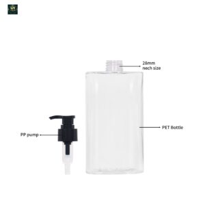 KY735-737 - Chai Bơm Nhựa PET Trong Suốt Tái Nạp, Chống Rò Rỉ Cho Mỹ Phẩm